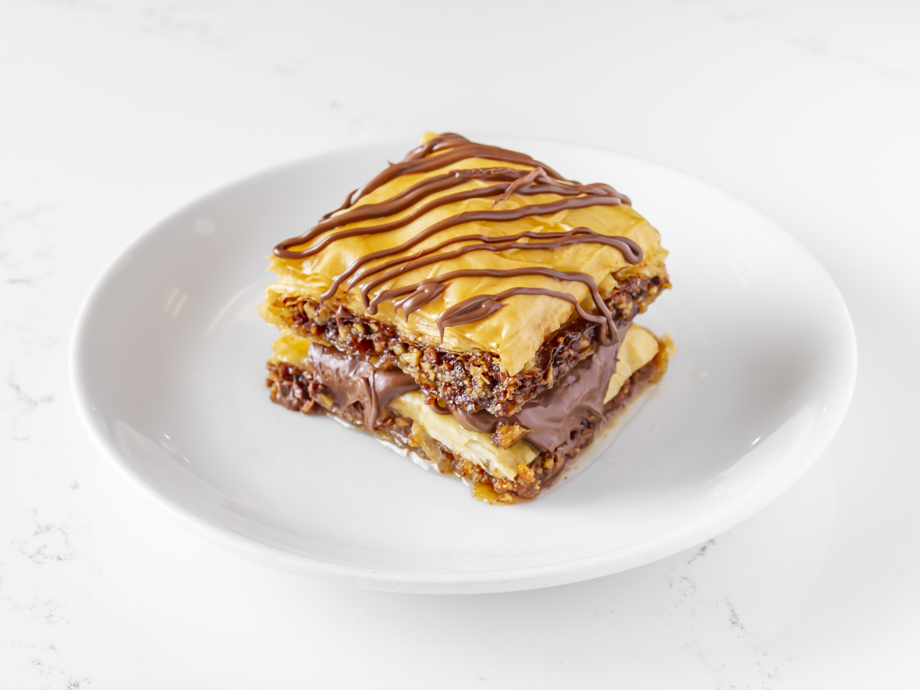 Order Double Stacked Nutella Baklava food online from The Sweet Greek Grill store, Fallston on bringmethat.com