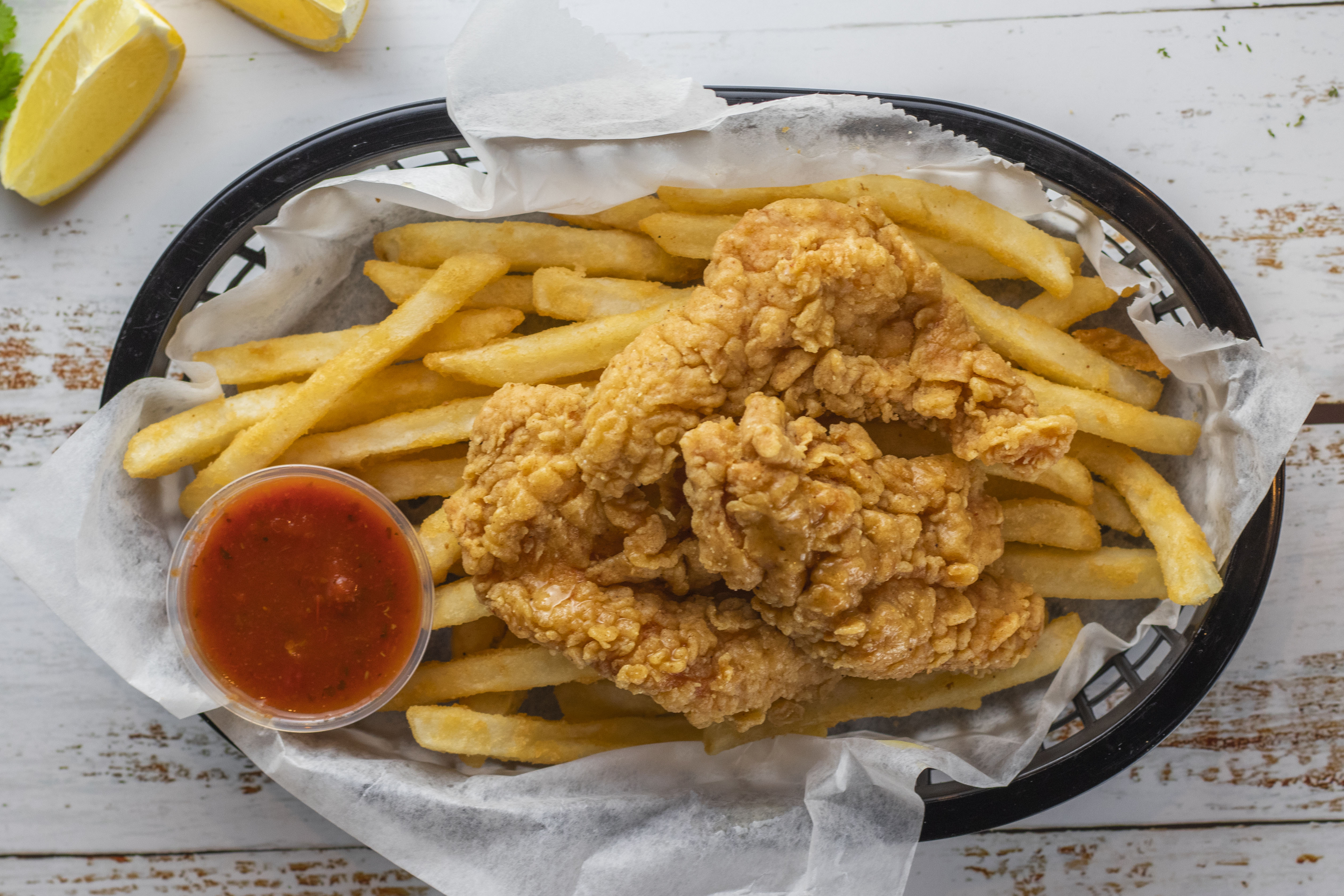 Order Chicken Tenders Basket food online from Baltimore Seafood store, Baltimore on bringmethat.com