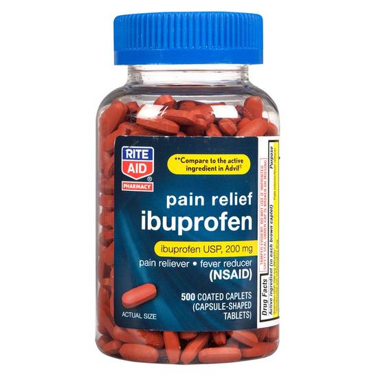Order Rite Aid Ibuprofen Brown Capsules (500 ct) food online from Rite Aid store, PITTSBURGH on bringmethat.com