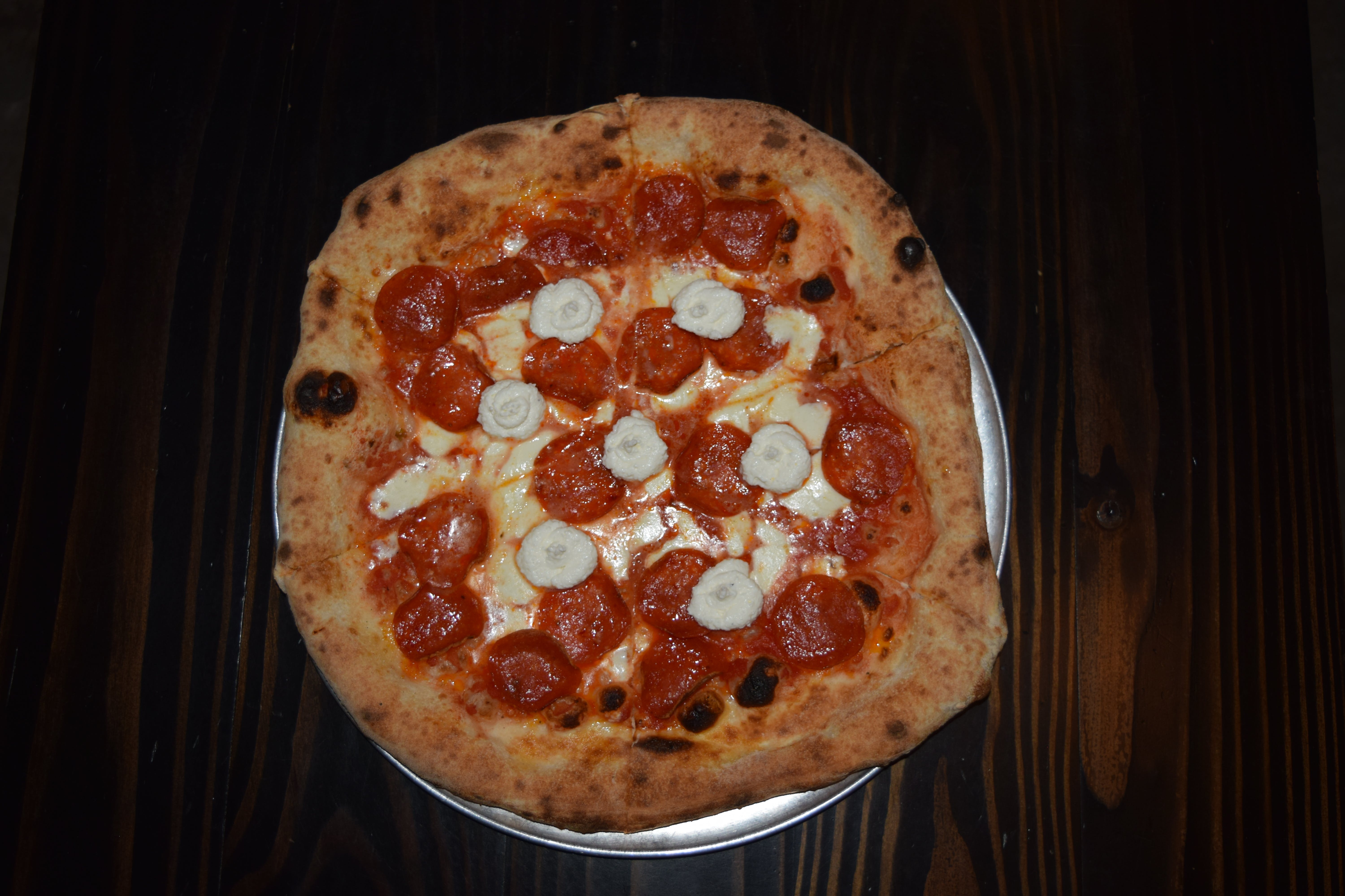 Order Pepperoni Pizza - 12'' food online from Half Pint Taproom & Restoration Hall store, Wichita Falls on bringmethat.com