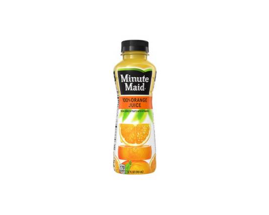 Order Minute Maid Juice Orange 12 oz food online from Cafe Verdi Rebel store, Henderson on bringmethat.com
