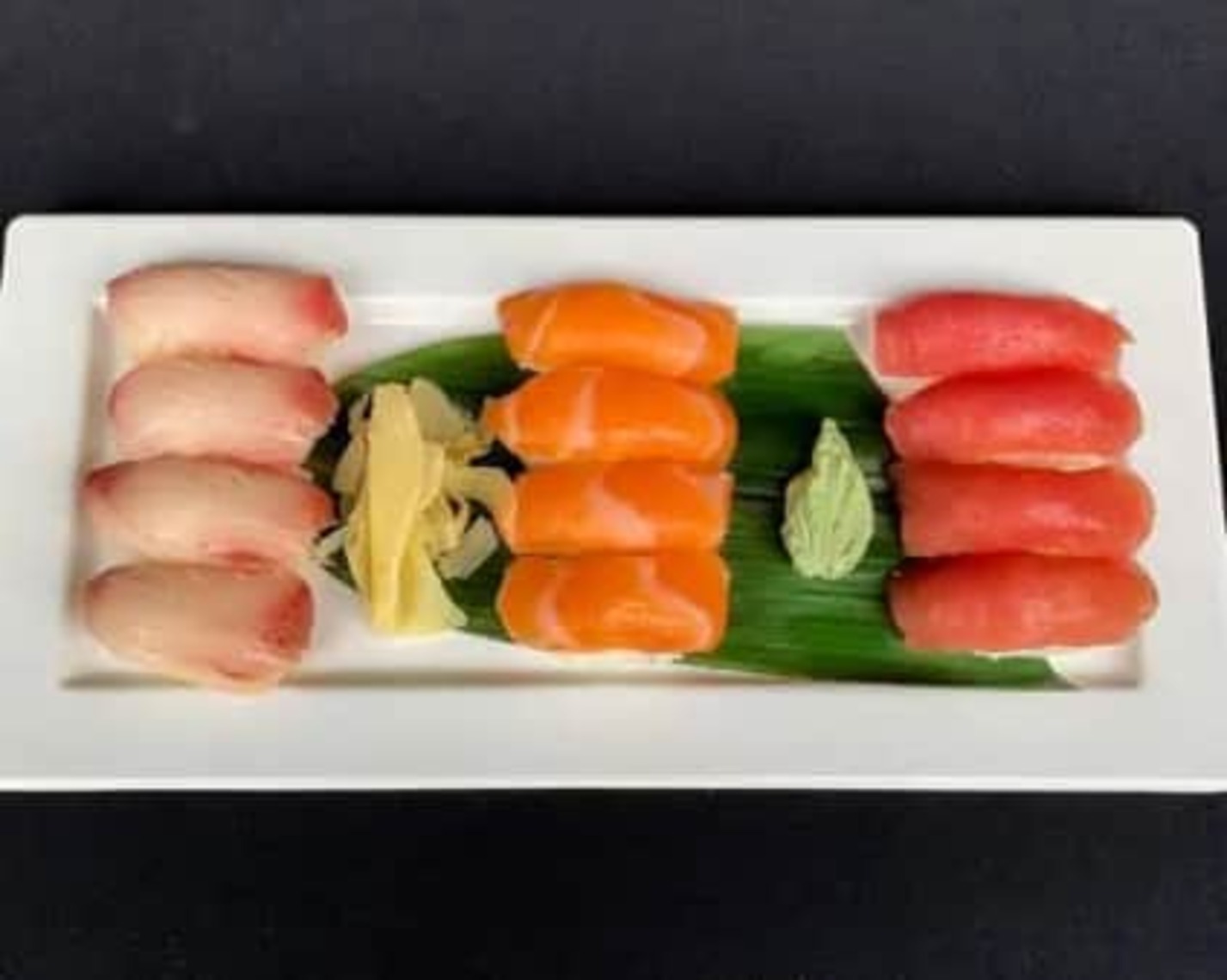 Order 3 Color Nigiri Platter food online from Sake Tumi store, Binghamton on bringmethat.com