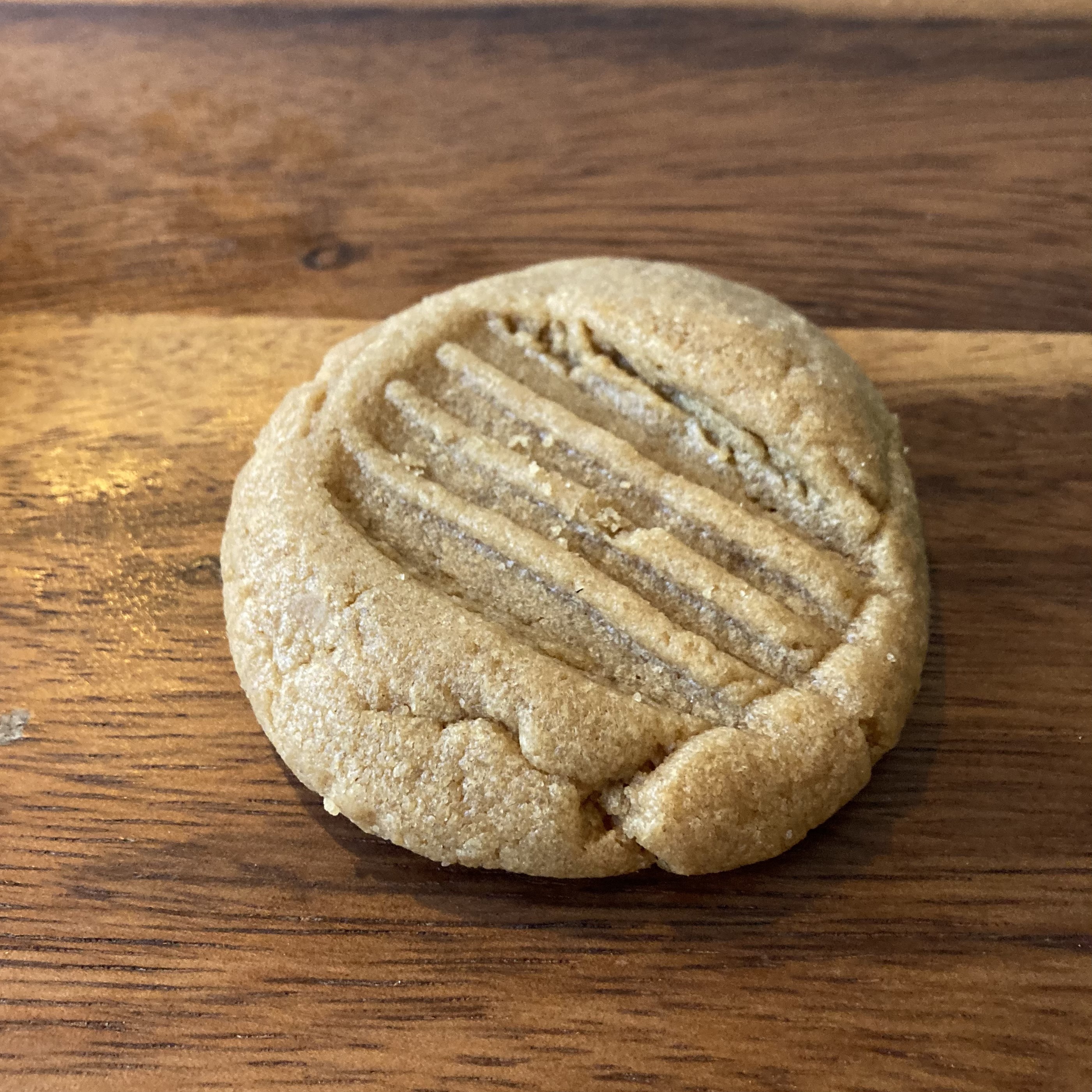 Order Inbal's GF Peanut Butter Cookie food online from B Cup Cafe store, New York on bringmethat.com