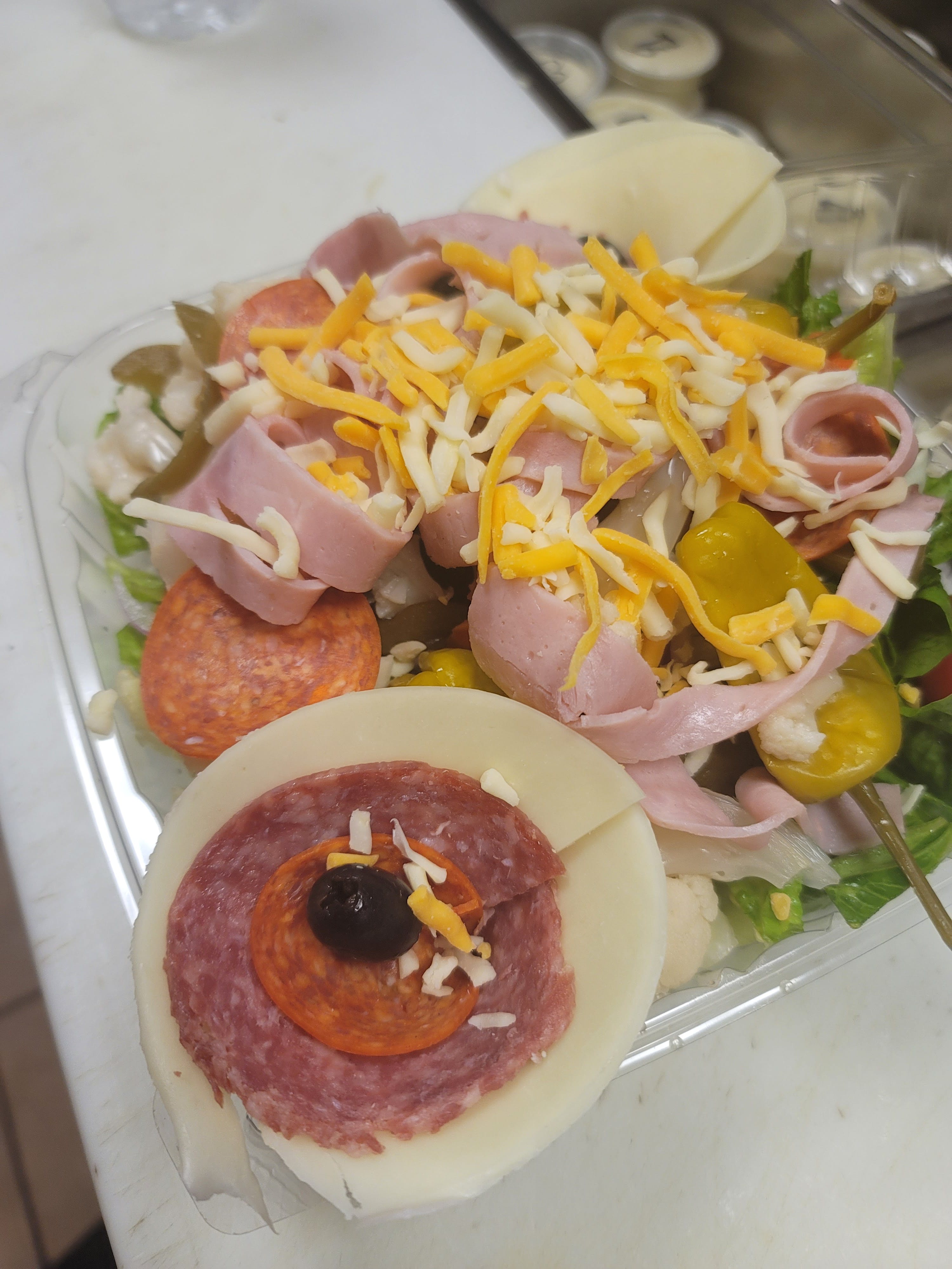 Order Antipasta Salad - Salad food online from Level Up Pizza & Grill store, Columbia on bringmethat.com