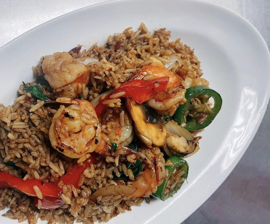 Order Basil Fried Rice food online from Siam Treasure store, Chicago on bringmethat.com