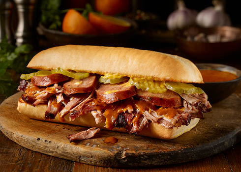 Order Cueban Sandwich food online from Dickey's Barbecue Pit store, Wylie on bringmethat.com