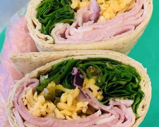 Order Ham and cheese wrap food online from Kwench Juice Cafe store, Kent on bringmethat.com