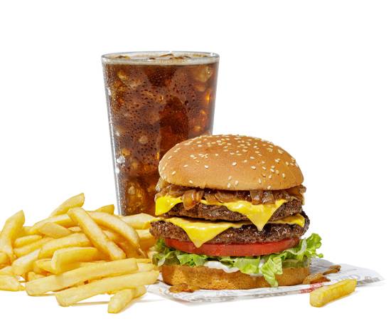 Order #2 Original Double Char Meal food online from The Habit Burger Grill store, Parsippany on bringmethat.com