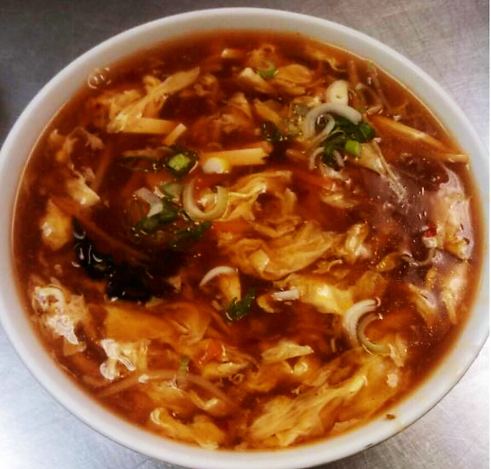 Order Hot and Sour Soup food online from Orient House Chinese Restaurant store, Madison on bringmethat.com