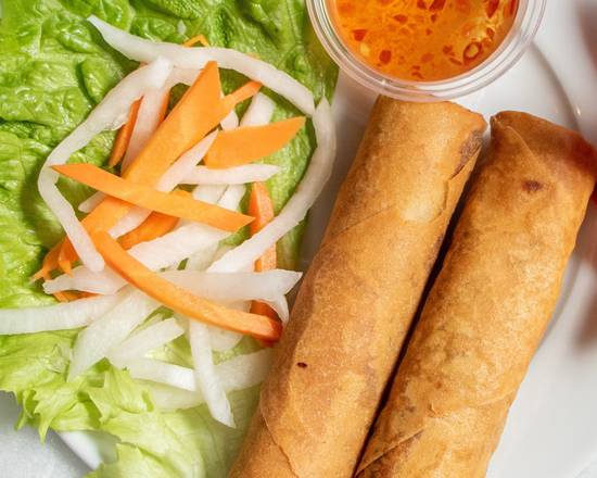 Order A1- Fried Egg Rolls w/Chicken or Veggies (2 pcs) (Cha Gio Ga Hoac Chay) food online from I Luv Pho Snellville store, Snellville on bringmethat.com
