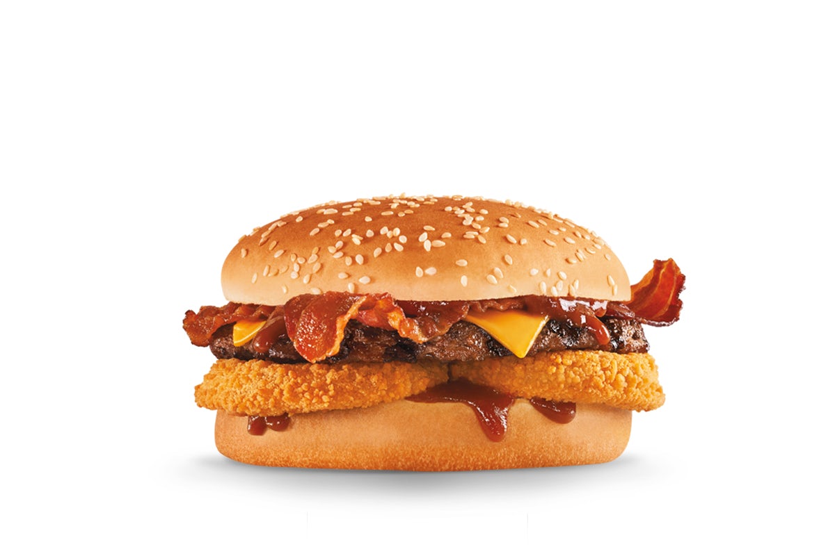 Order Western Bacon Cheeseburger® food online from Carl's Jr. store, Mesa on bringmethat.com