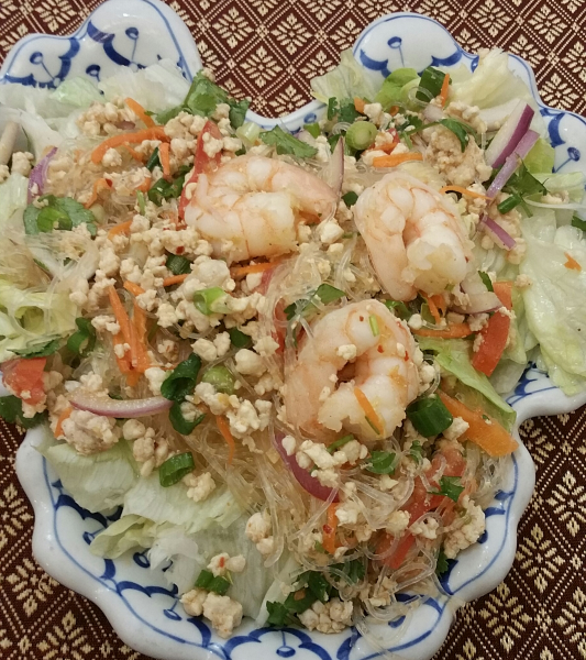 Order 23. Silver Noodles Salad food online from Thai House Restaurant store, Danville on bringmethat.com