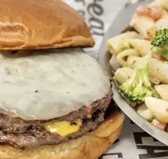 Order Double Cheese Burger food online from Friends Cumming Grill store, Cumming on bringmethat.com