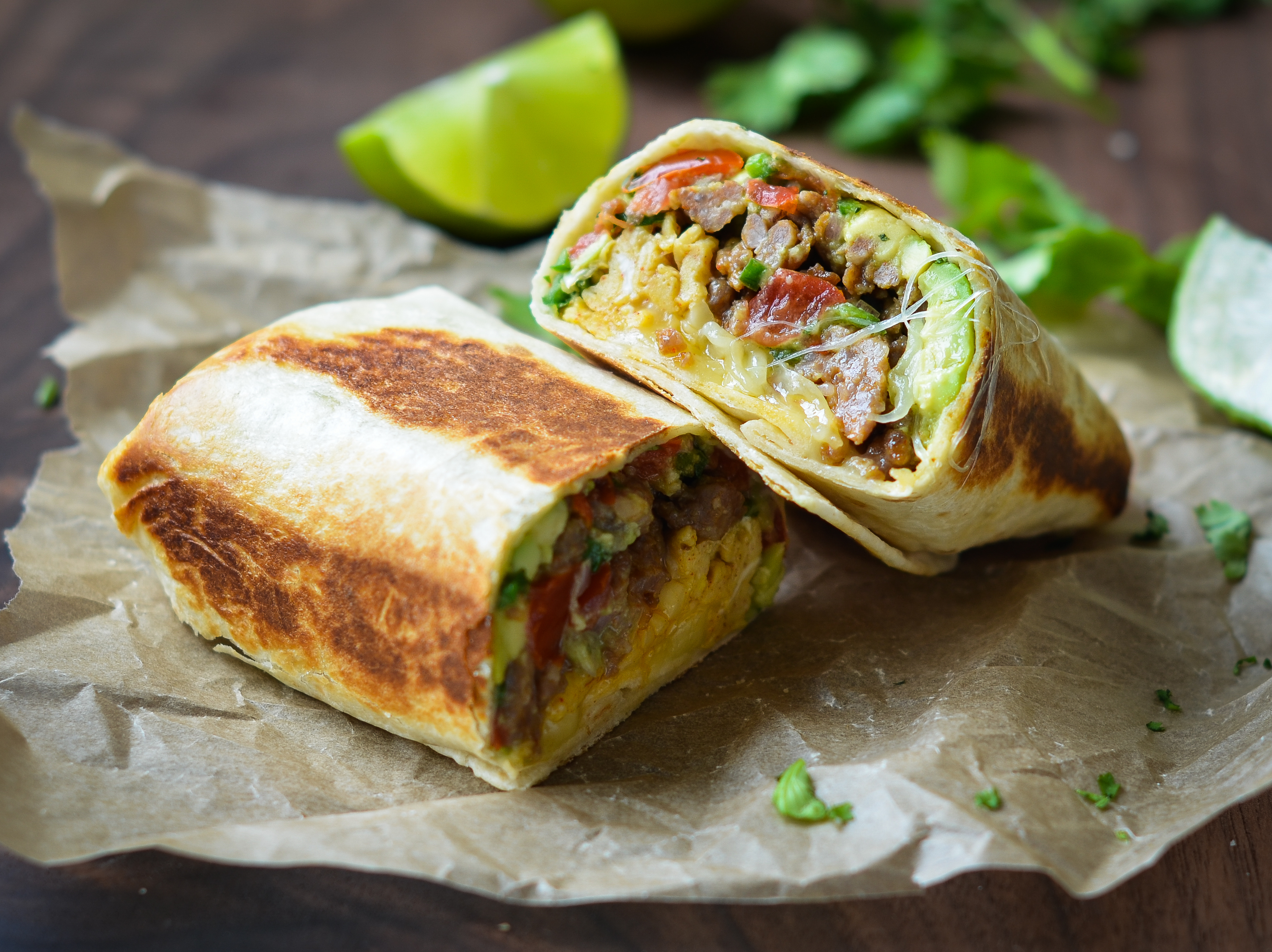 Order TRIPLE MEAT BURRITO WRAP food online from Sam Market Deli And Grill store, Edgewater on bringmethat.com