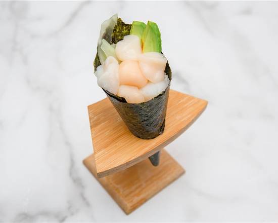 Order Scallop Hand Roll food online from Mika Sushi store, Portland on bringmethat.com