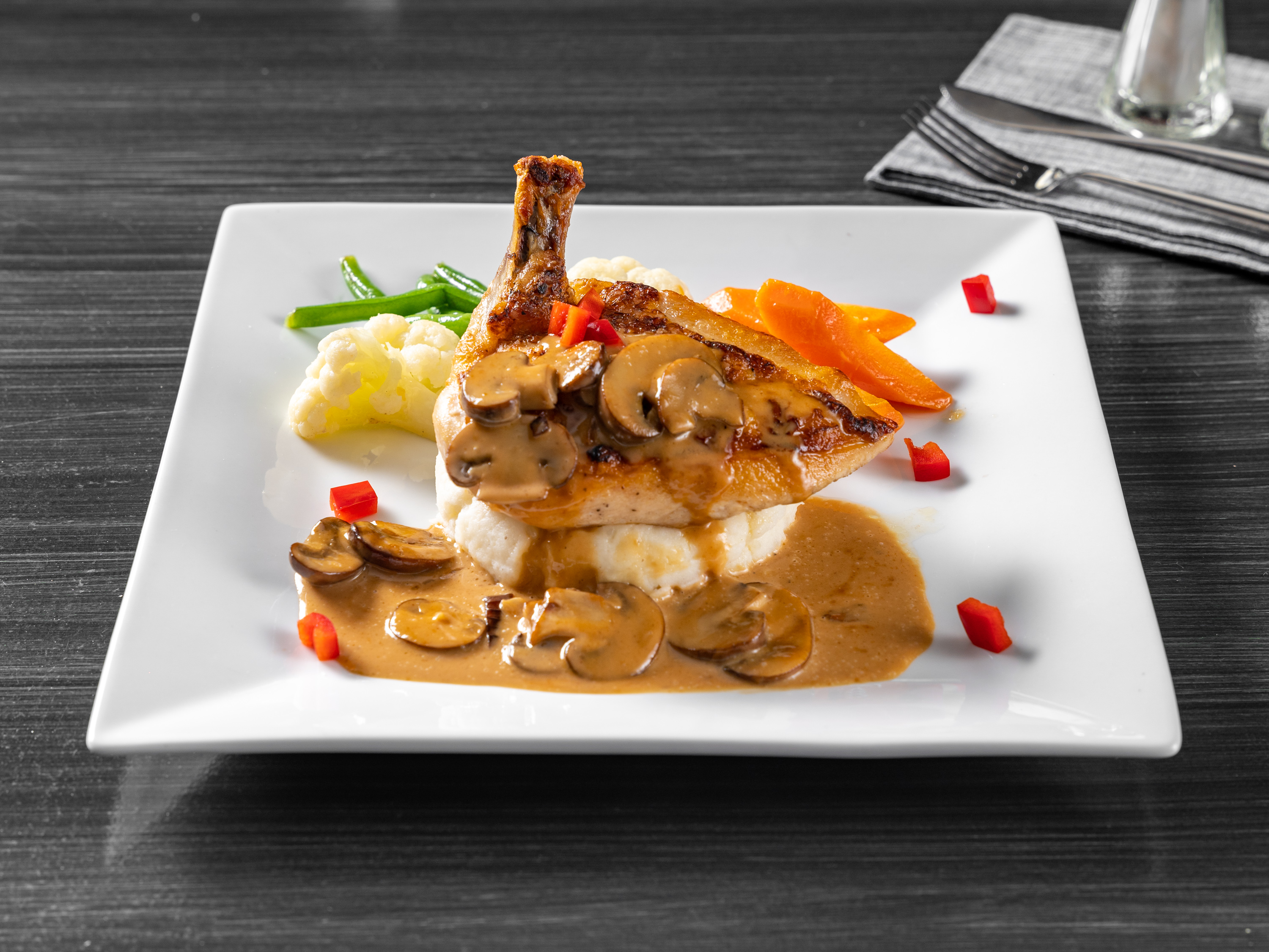 Order Roasted Airline Chicken Breast food online from Mickey Spillanes store, Eastchester on bringmethat.com