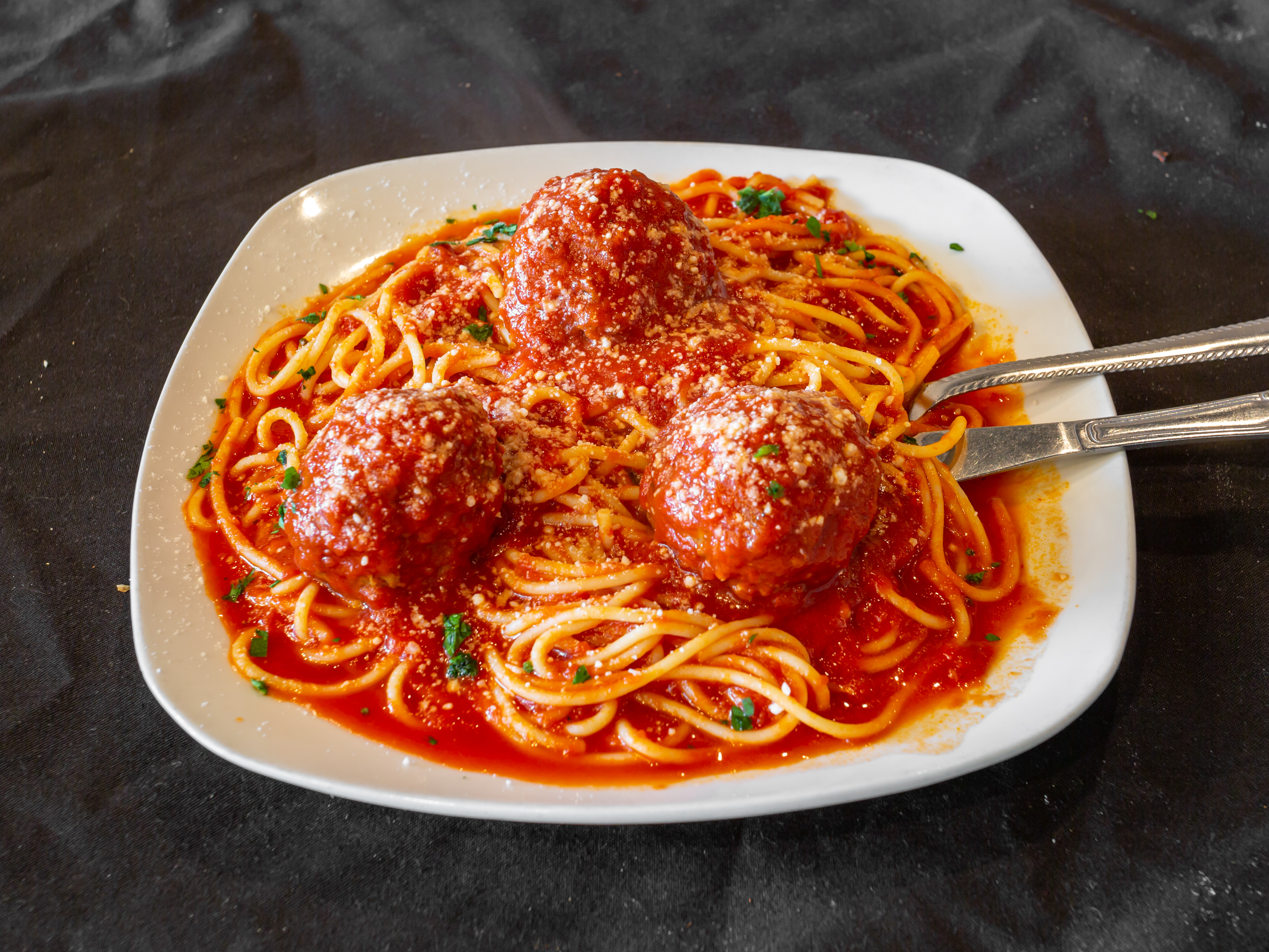 Order Pasta with Sauce and Meatballs food online from Marcos Pizza store, Gilbertsville on bringmethat.com