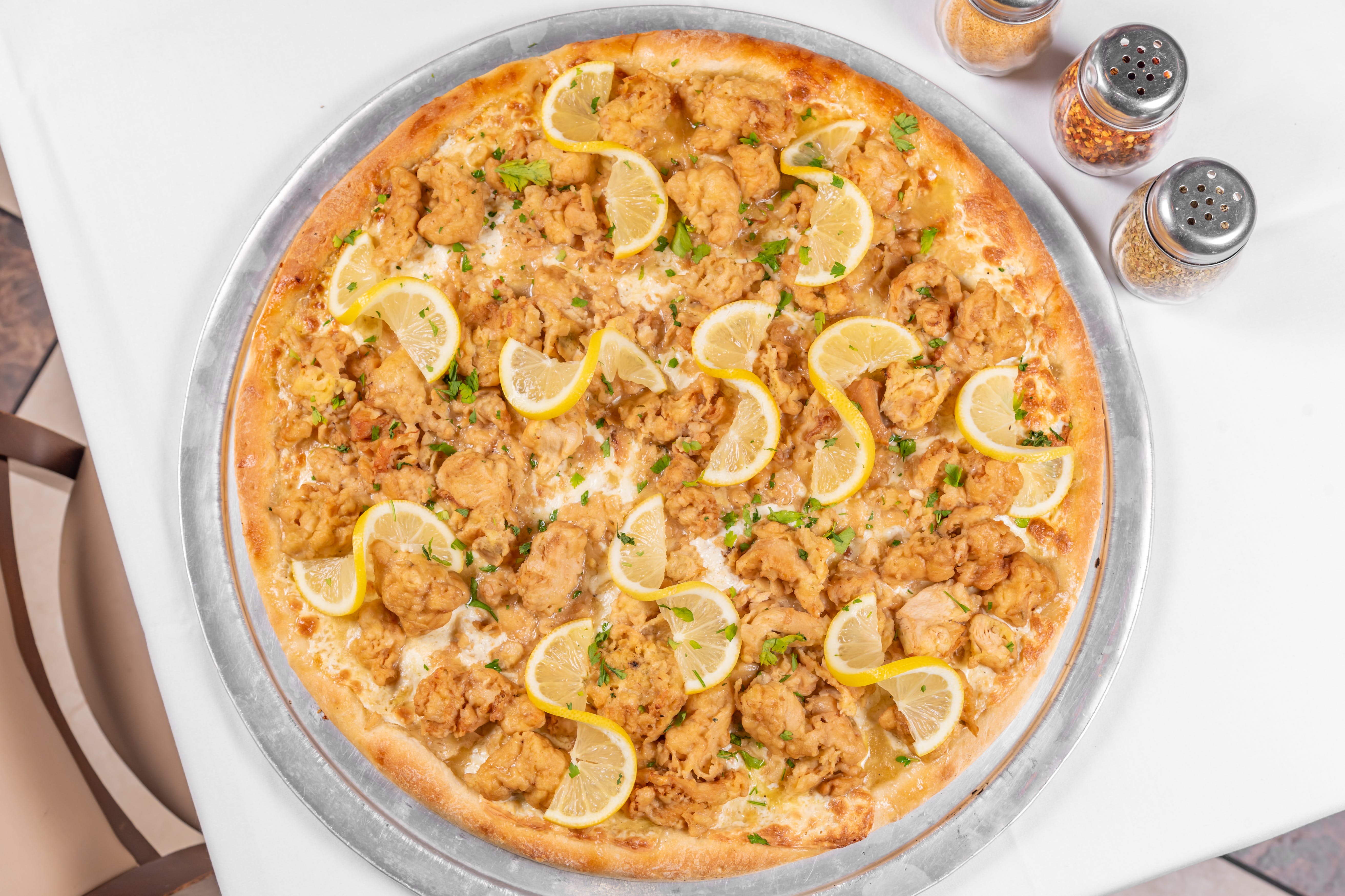 Order Chicken Francese Pizza - Personal 12" food online from Mona Lisa Pizzeria Ristorante store, Bayonne on bringmethat.com