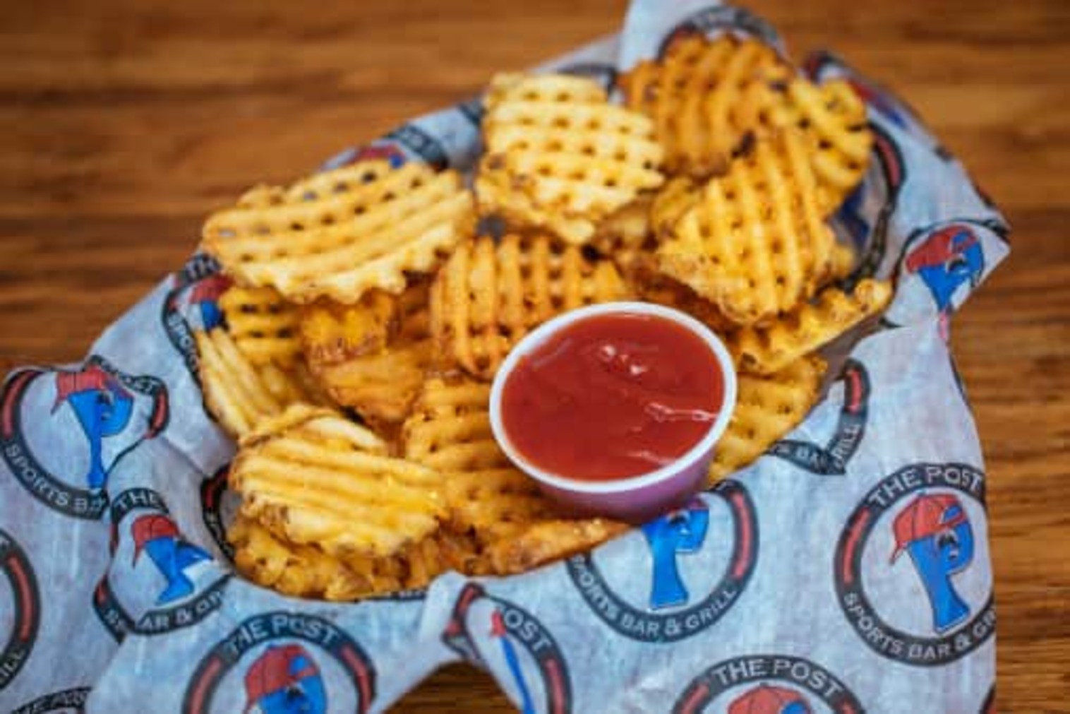 Order Waffle Fries food online from The Post Sports Bar & Grill store, Maplewood on bringmethat.com