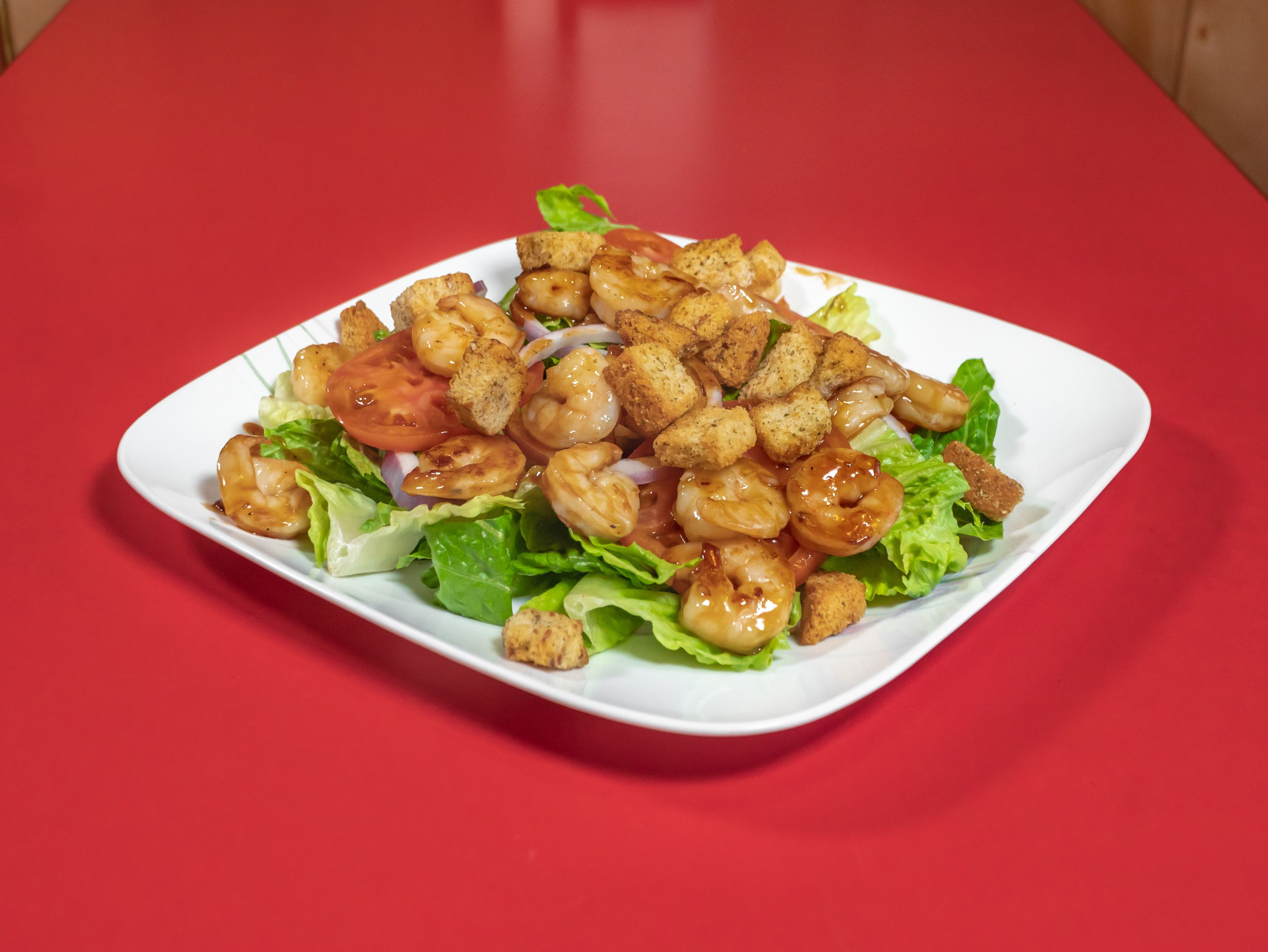 Order Grilled Shrimp Salad food online from Golden Chicken And Japanese Hibachi store, Prince Frederick on bringmethat.com