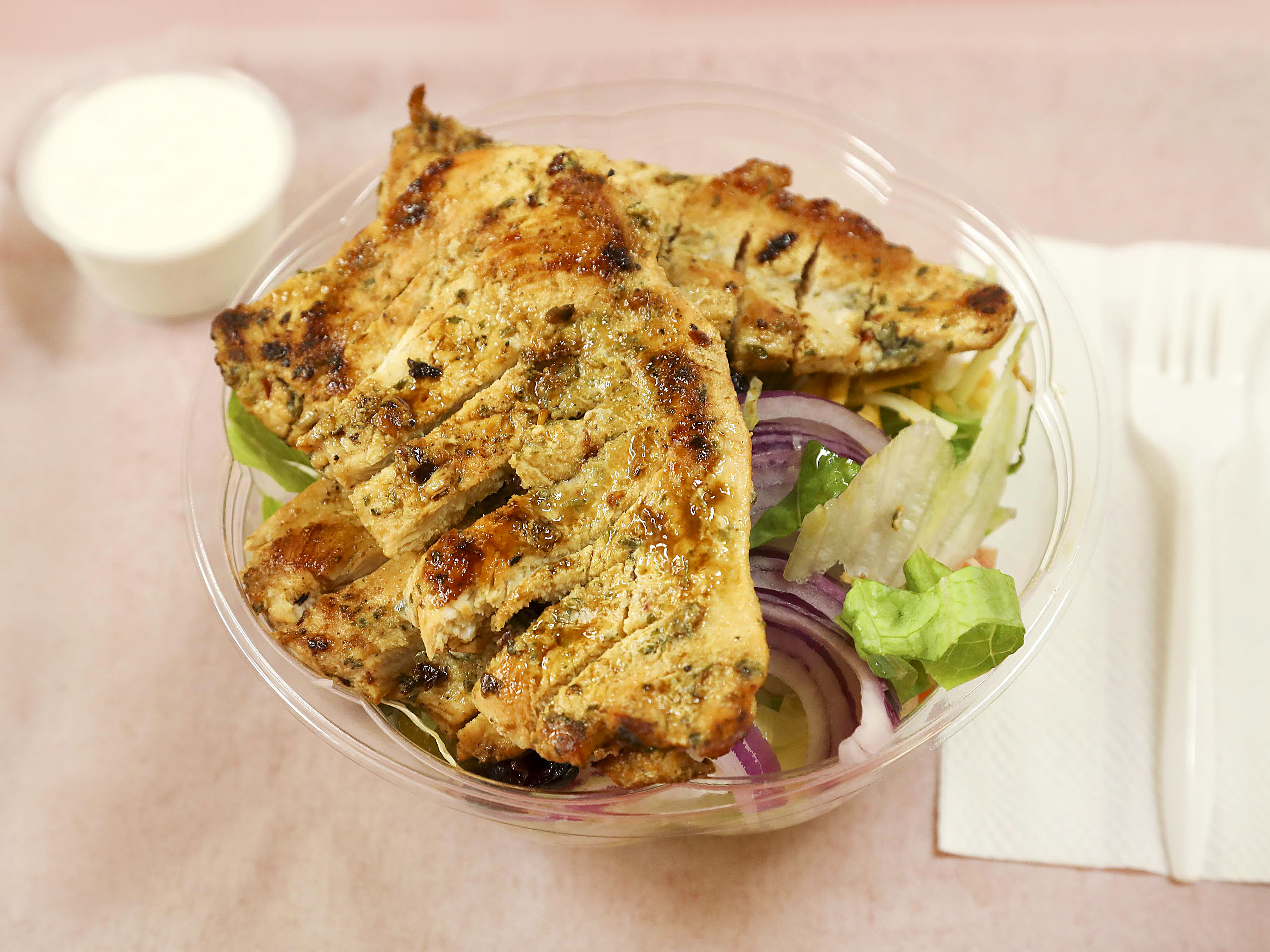 Order Grilled Chicken Salad Special food online from Crown Fried Chicken - Utica Ave. store, Brooklyn on bringmethat.com