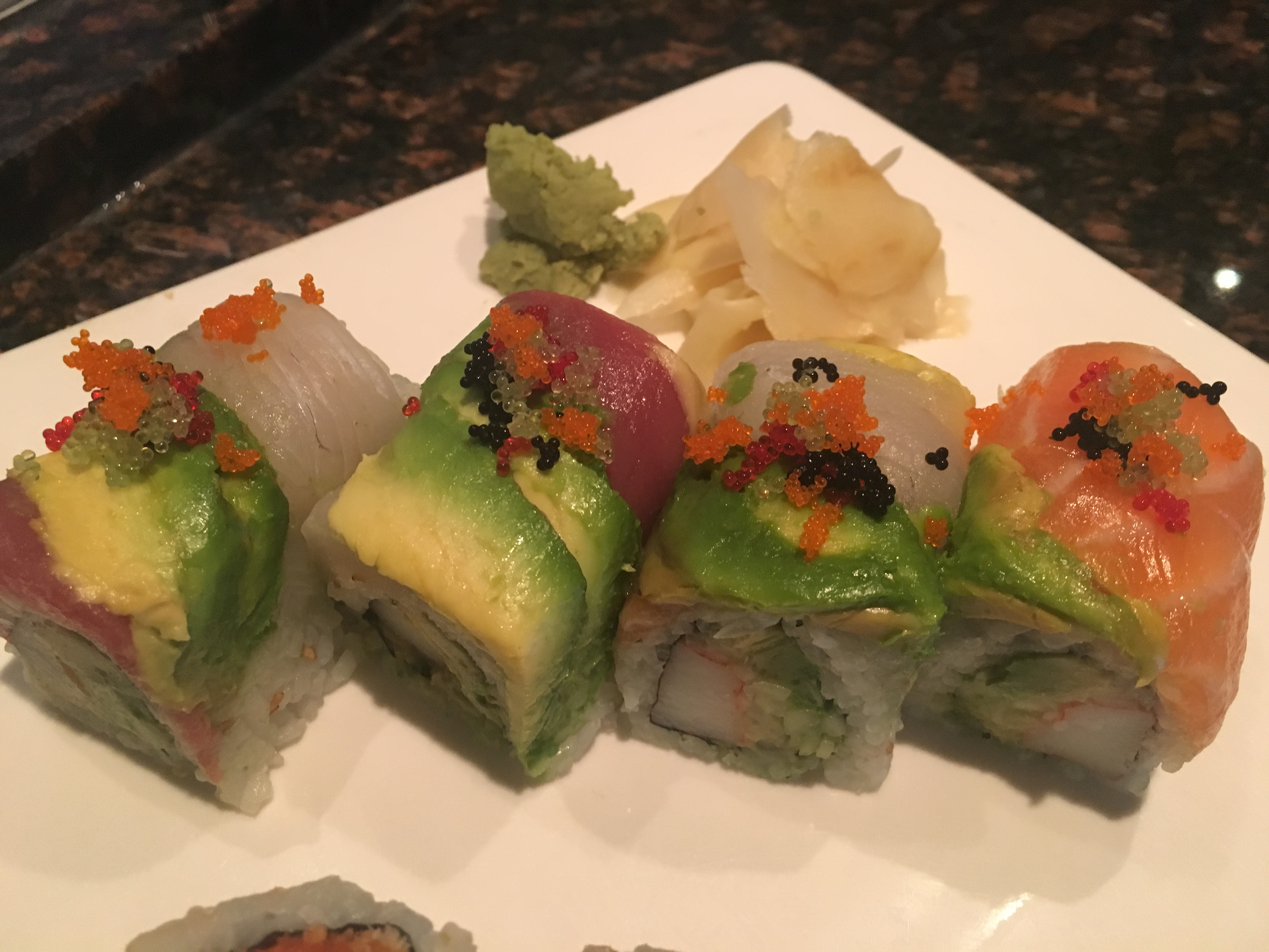 Order Rainbow Roll food online from Palace of Japan store, Bronx on bringmethat.com