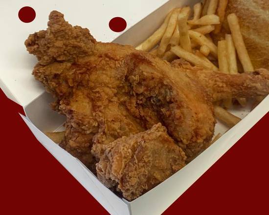 Order 3 pc Mixed Fried Chicken Dinner food online from Lucky Wishbone store, Tucson on bringmethat.com