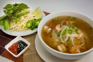 Order P4 Pho Tom-Shrimp food online from Saigon Cafe store, Cherokee County on bringmethat.com