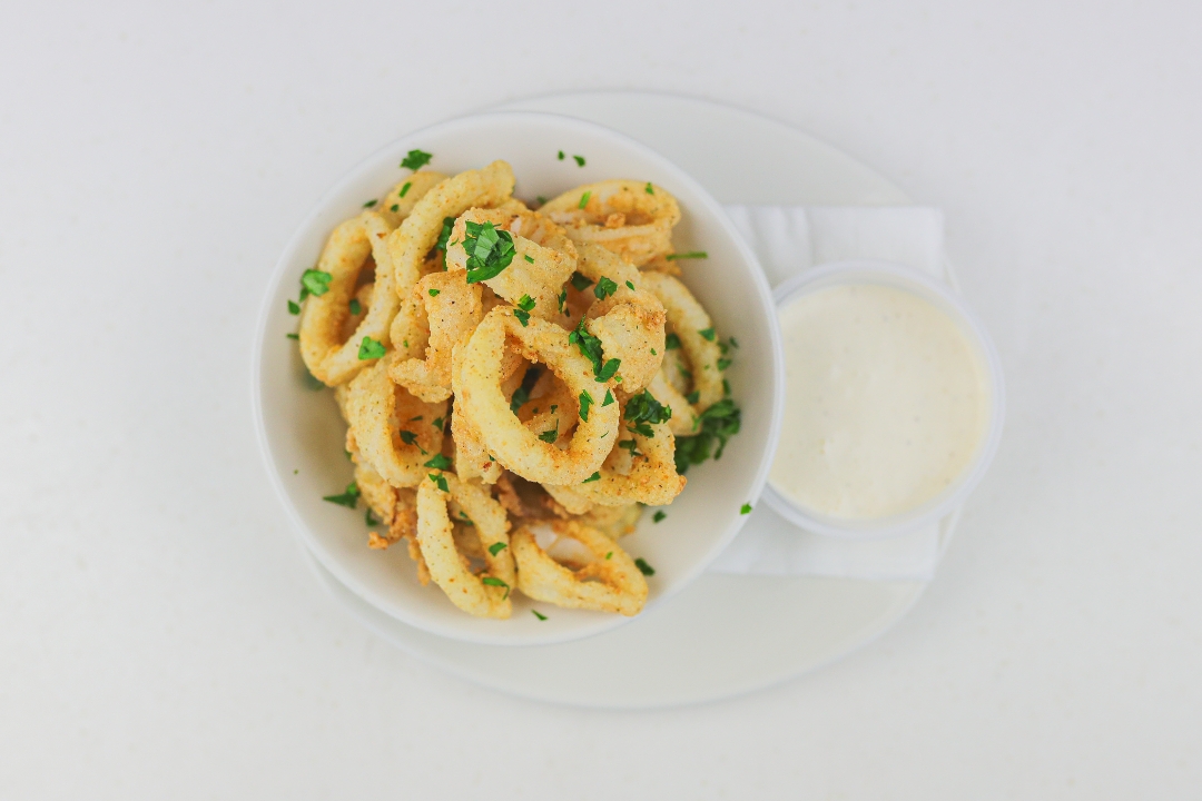 Order Calamari. food online from Olive Pit Grill store, Brea on bringmethat.com