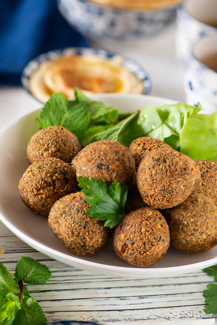 Order Spicy turmeric Falafel Dynasty plate   food online from Mexi Flavors store, Austin on bringmethat.com