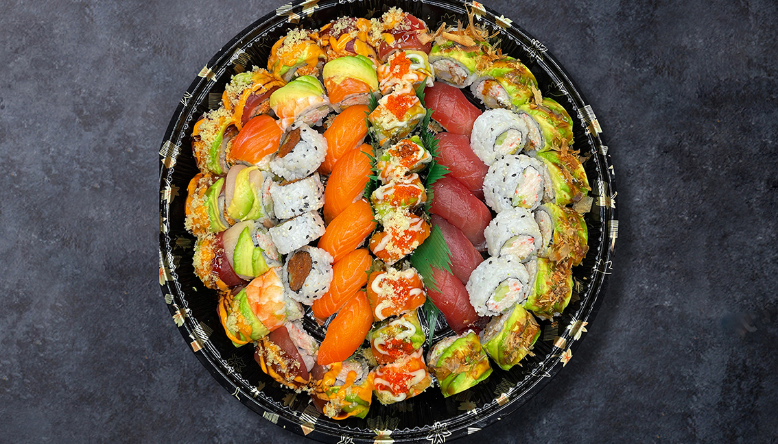 Order 73. Luxury Platter (50 PCS, For 5 to 7 People) food online from Ky Sushi store, Irvine on bringmethat.com