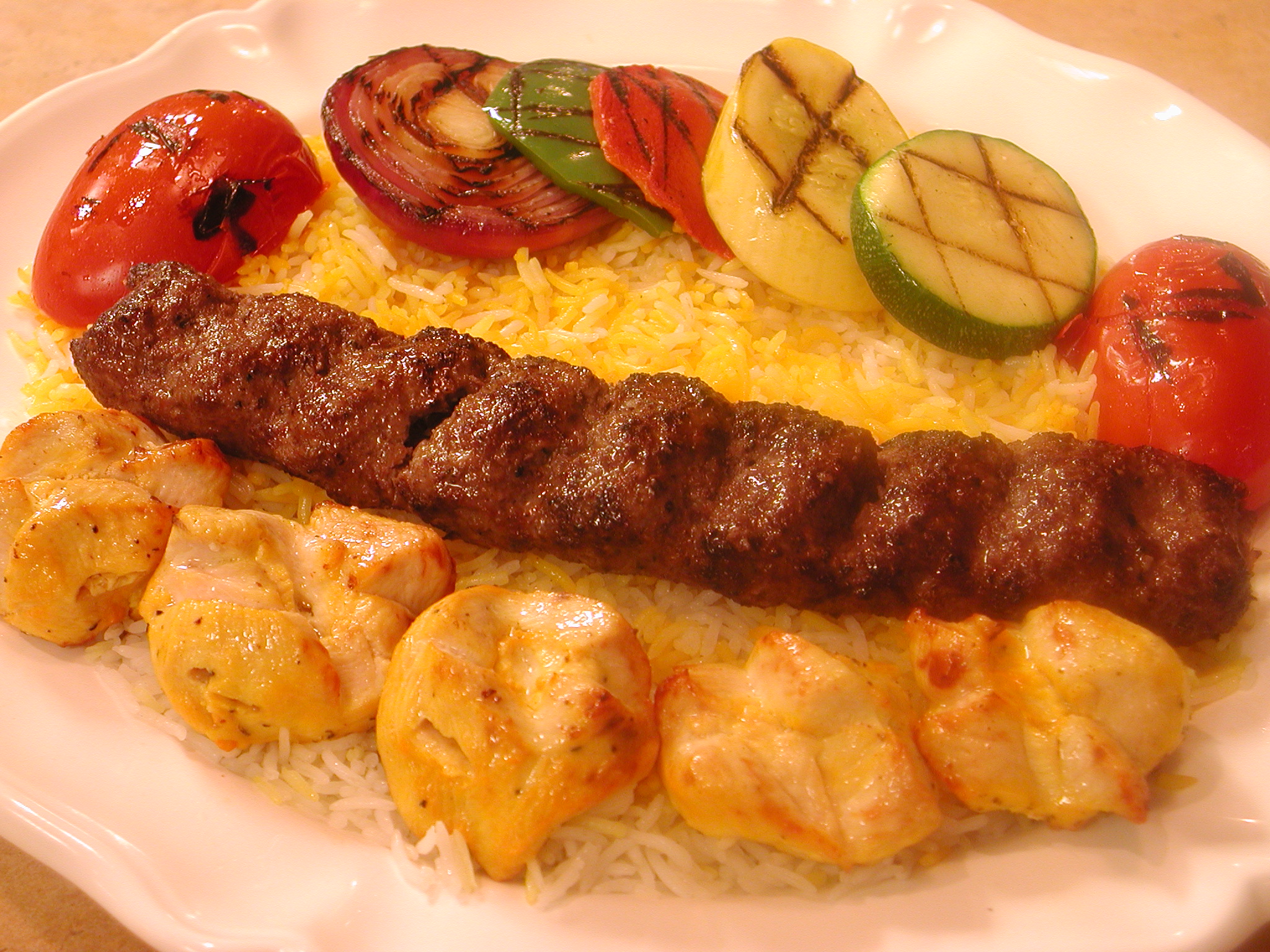 Order Chicken and Kubideh Kabob food online from Sorrento grill - herndon,  va store, Herndon on bringmethat.com