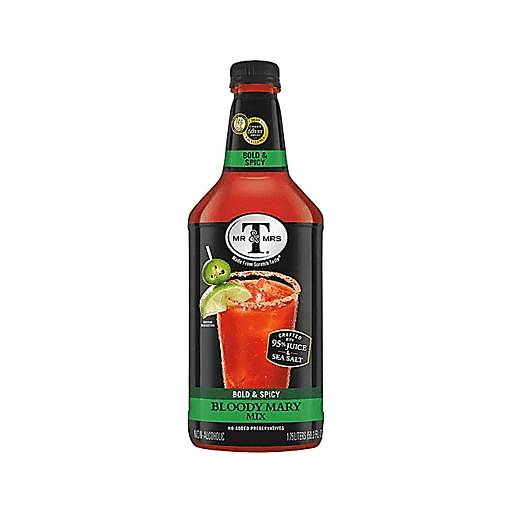Order Mr & Mrs T Spicy Bloody Mary Mix (1.75 LTR) 2080 food online from Bevmo! store, Lafayette on bringmethat.com