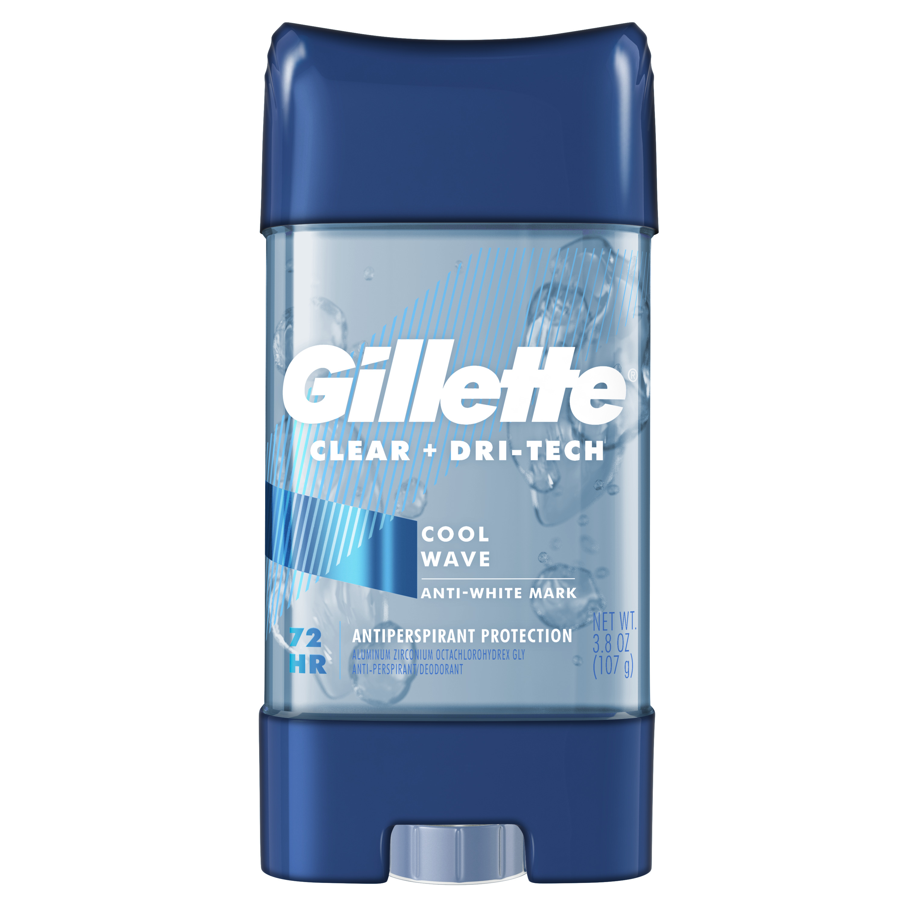 Order Gillette Antiperspirant Deodorant for Men - Clear Gel, Cool Wave, 3.8 oz food online from Rite Aid store, MILLER PLACE on bringmethat.com