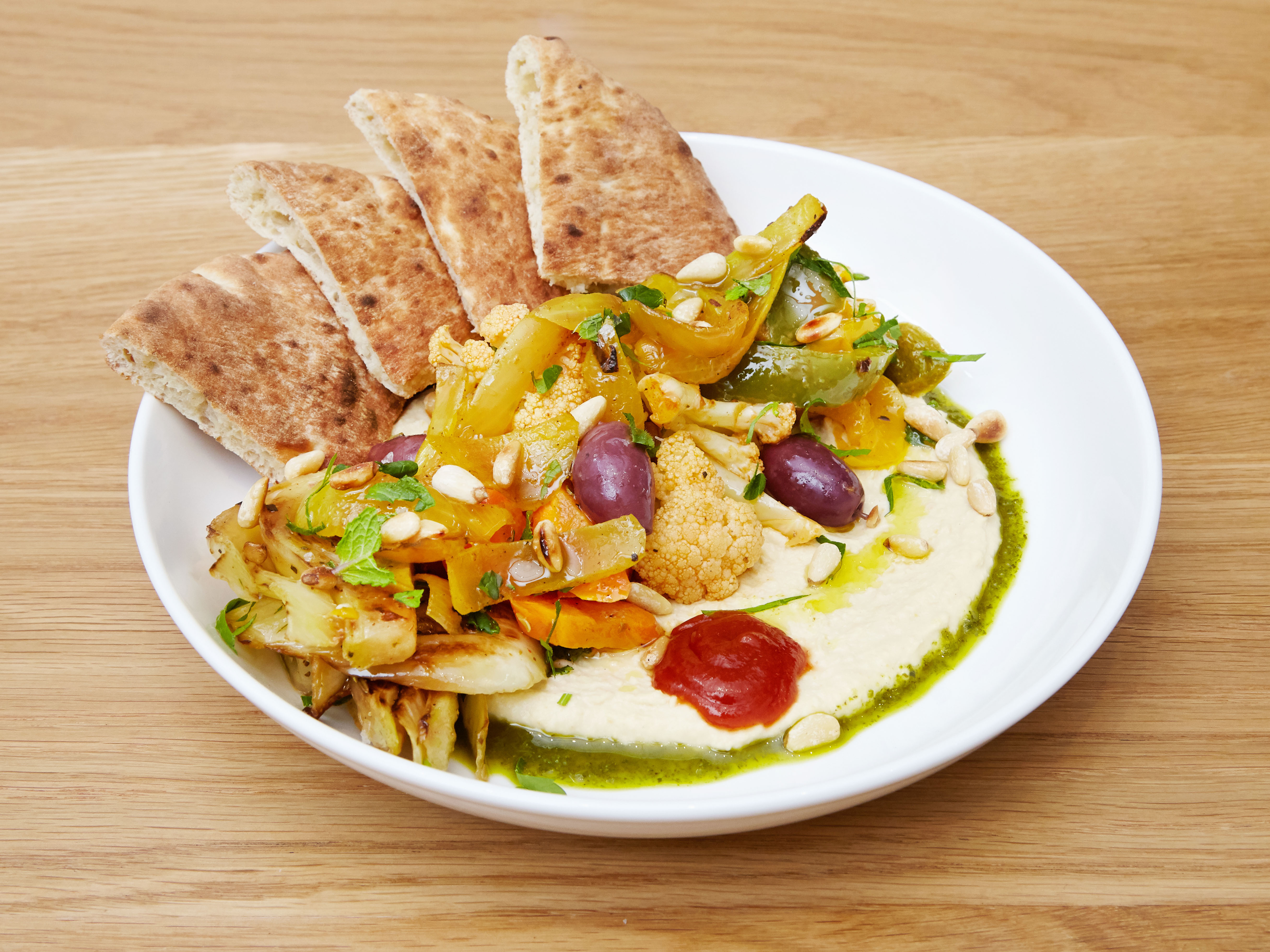 Order Veggie Bowl (vegan) food online from Hala Cafe store, Brooklyn on bringmethat.com