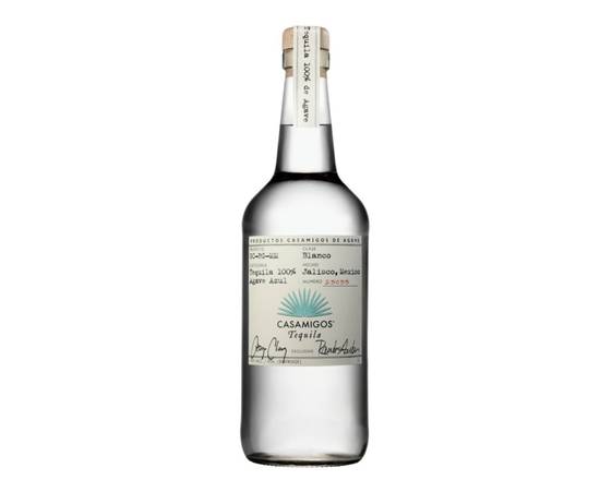 Order Casamigos Blanco, 1L tequila (40.0% ABV) food online from Cold Spring Liquor store, Liberty Hill on bringmethat.com
