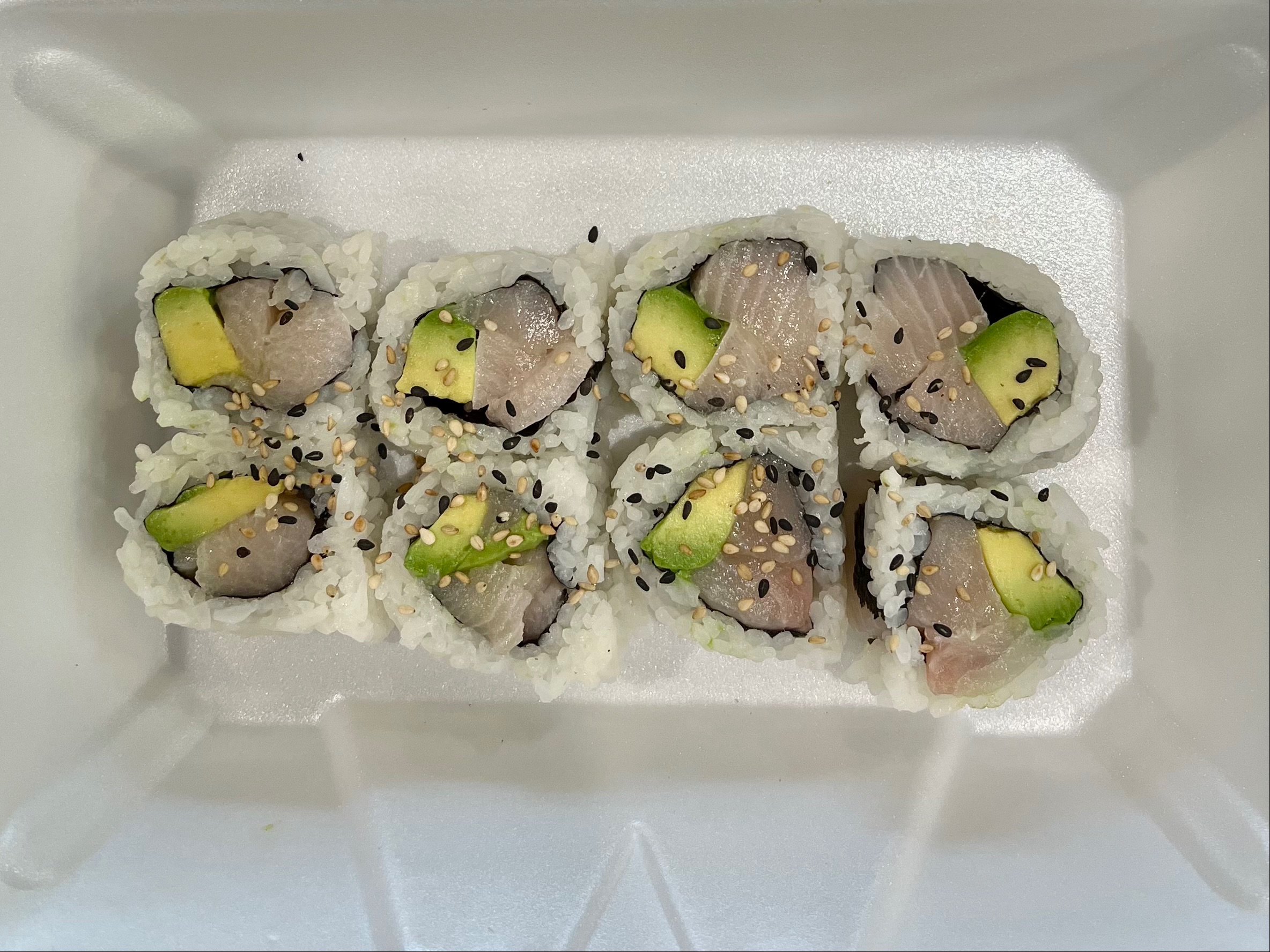 Order Yellowtail Roll food online from U Sushi & Grill store, Huntington Beach on bringmethat.com