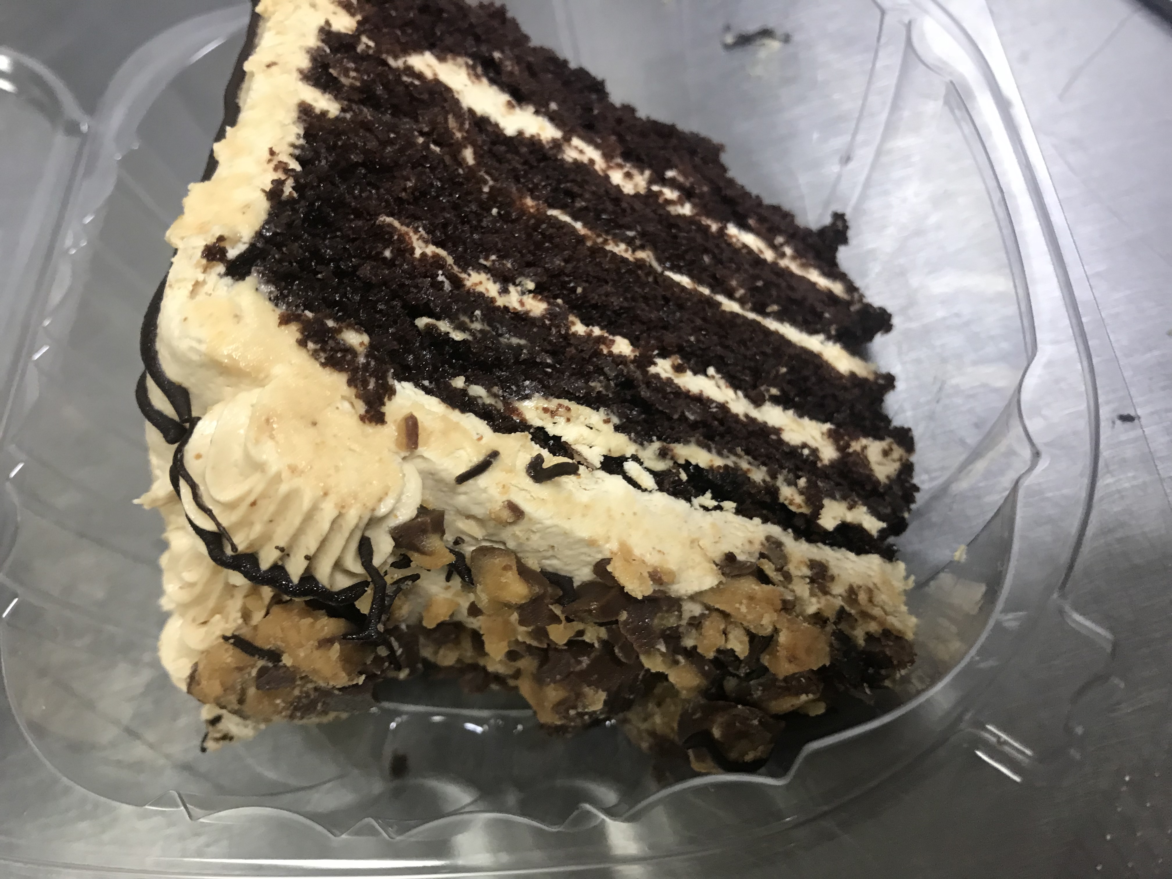 Order Chocolate Peanut Butter Layer Cake food online from Township Line Pizza store, Drexel Hill on bringmethat.com