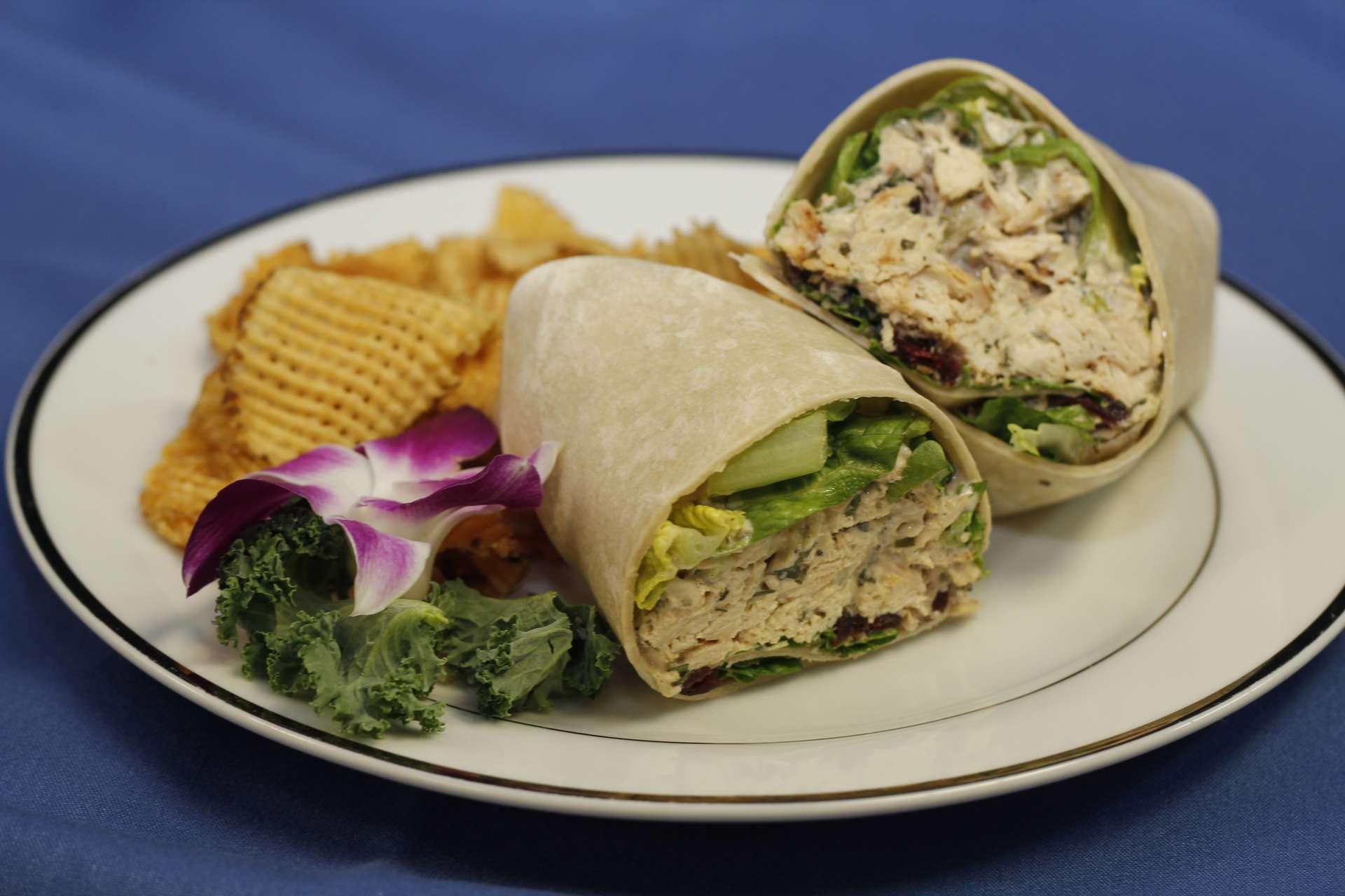 Order Chicken Salad Wrap food online from Celebrations Comfort Kitchen store, Manchester on bringmethat.com