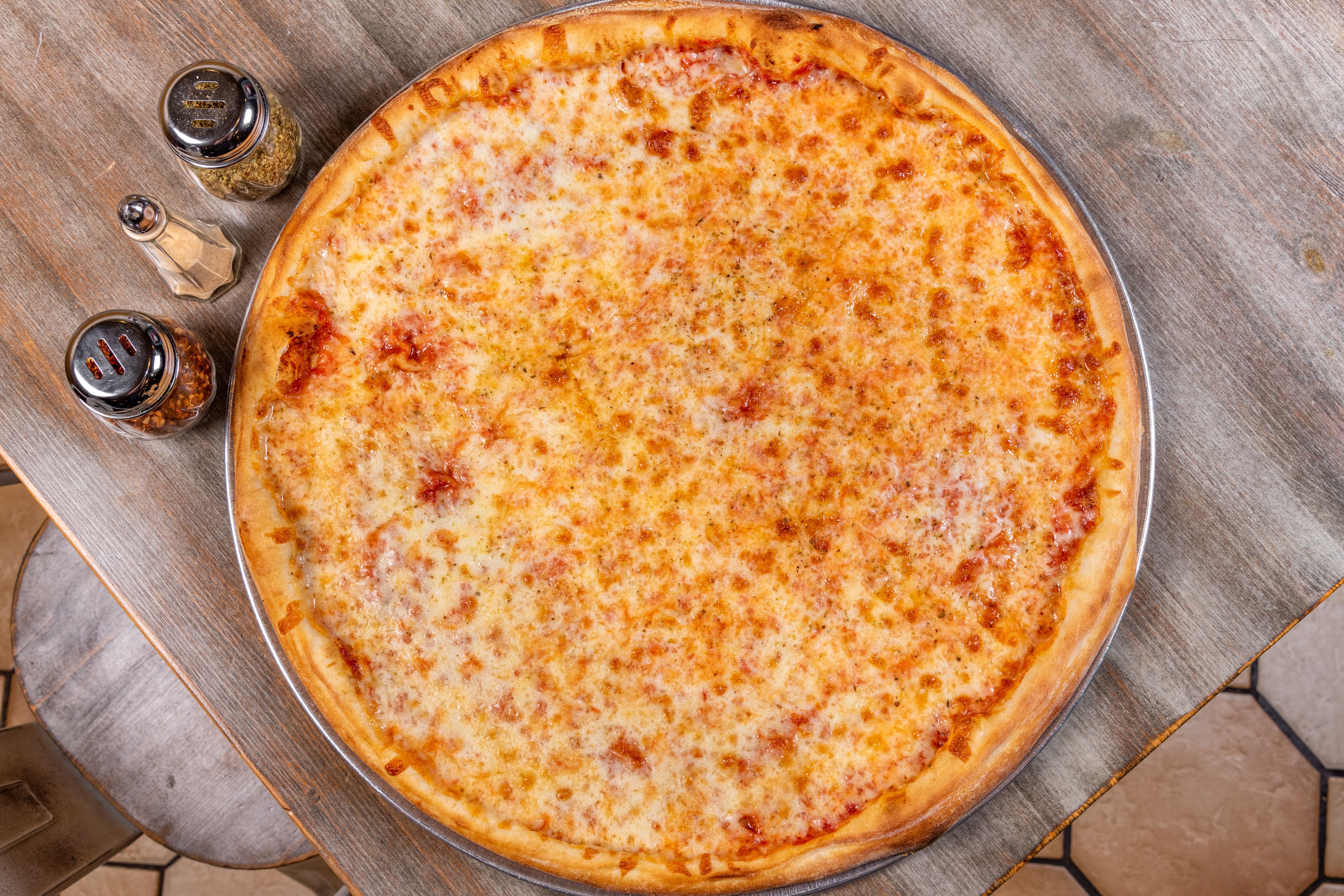 Order Cheese Pizza - Small 14" food online from Master Pizza store, Bogota on bringmethat.com