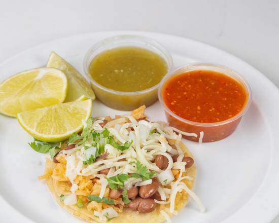 Order Rice, Bean & Cheese Taco food online from Taqueria Mexico store, La Habra on bringmethat.com