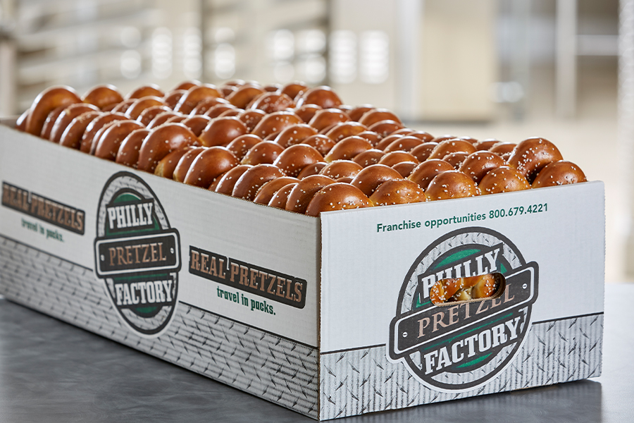 Order 100 Piece Pretzels food online from Philly Pretzel Factory store, Springfield on bringmethat.com