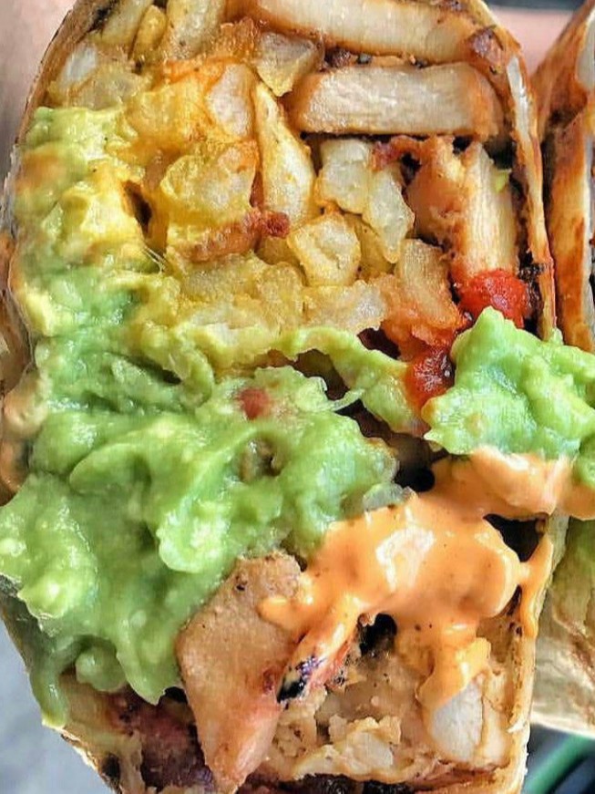 Order NorCal Burrito food online from Man Vs Fries store, Dallas on bringmethat.com