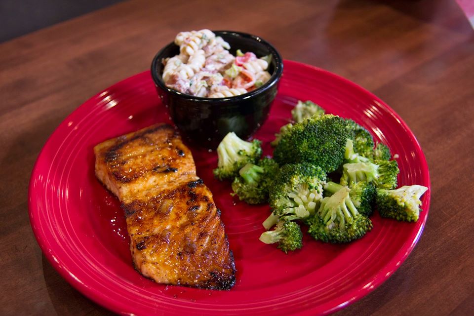Order Sweet Bourbon Salmon food online from Top Dawg Tavern store, Columbia on bringmethat.com