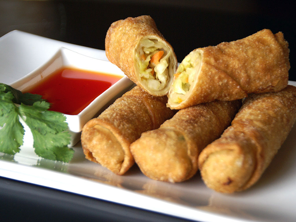 Order 1. Roast Pork Egg Roll food online from Long Hing Kitchen store, Jamaica on bringmethat.com