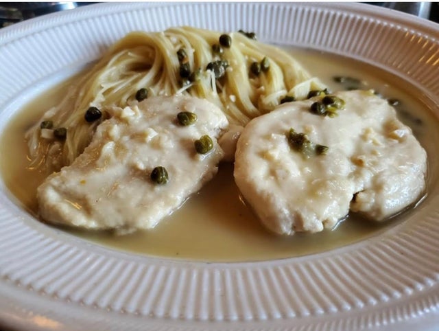 Order Breast of Chicken Piccata with Capers food online from A Touch of Italy store, Egg Harbor Township on bringmethat.com