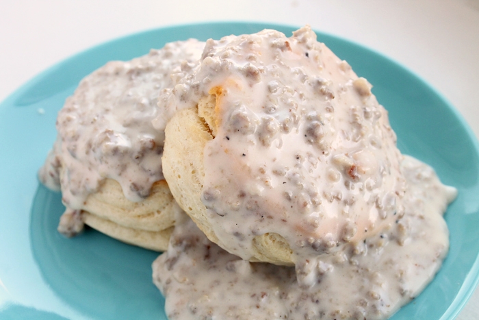 Order Biscuits And Gravy food online from A Walk In The Park Café store, Akron on bringmethat.com