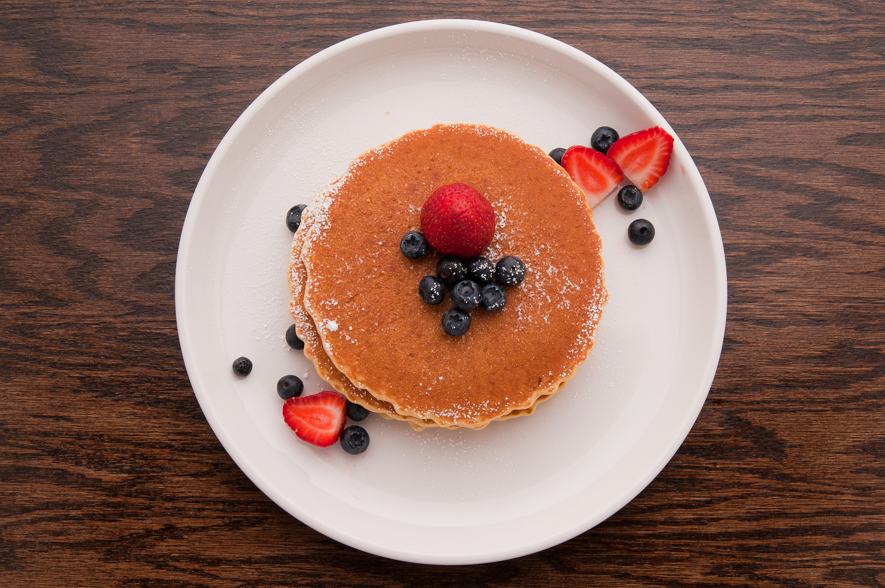Order 3 Golden Brown Pancakes food online from Rice n' bread store, Chicago on bringmethat.com