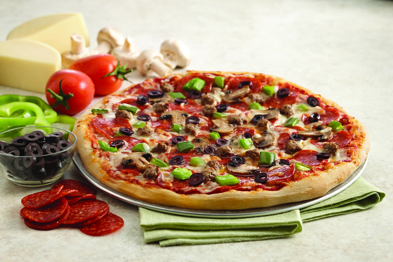 Order The Meal Buster Pizza food online from Pizza Bolis store, Washington on bringmethat.com