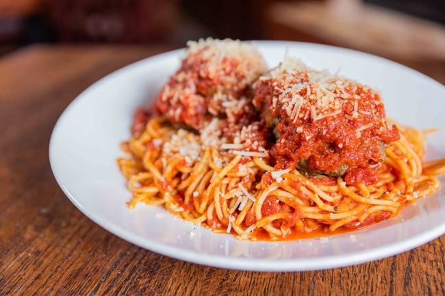 Order Lunch Spaghetti and Meatball food online from The Metropolitan store, North Wales on bringmethat.com